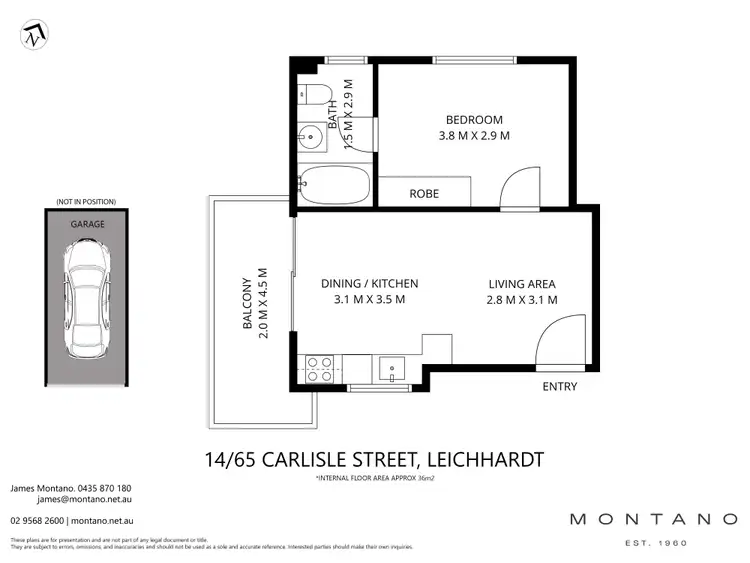 Floorplan of Homely apartment listing, 14/65-67 Carlisle Street, Leichhardt NSW 2040