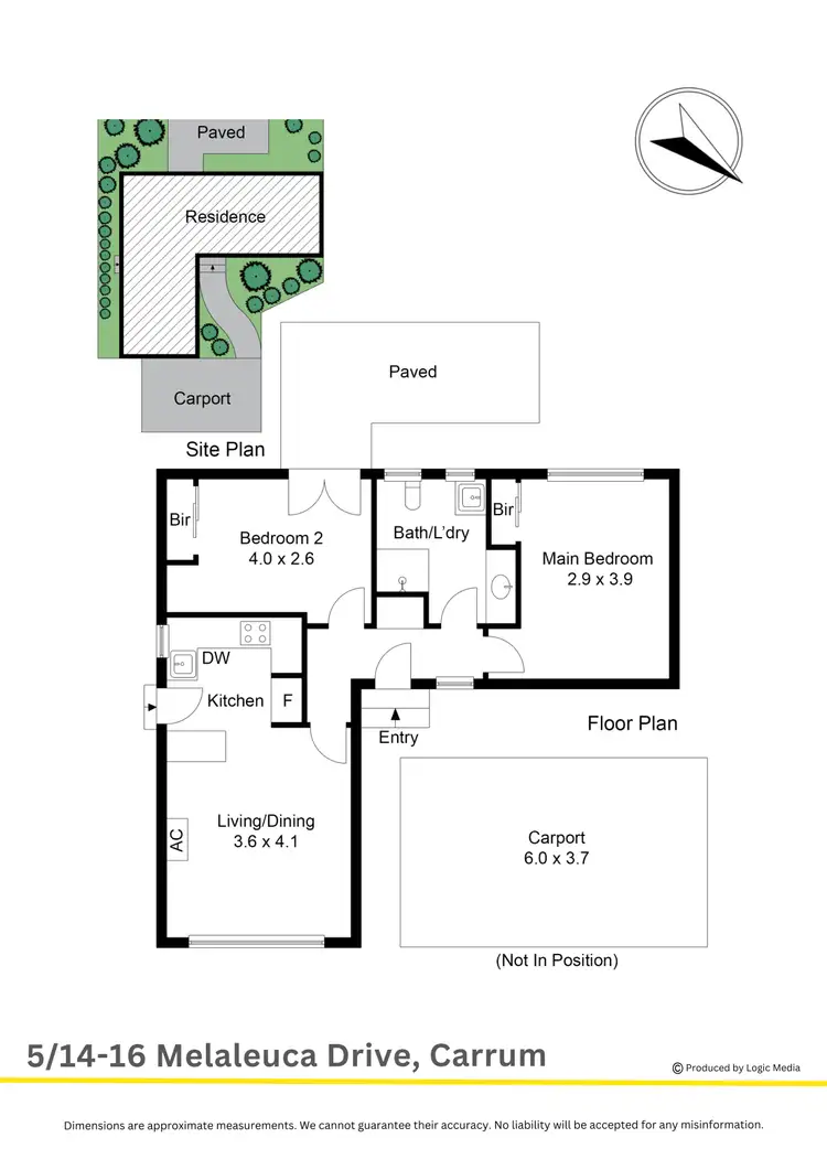Floorplan of Homely unit listing, 5/14-16 Melaleuca Drive, Carrum VIC 3197