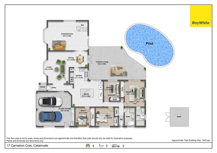 Floorplan of Homely house listing, 17 Carnation Crescent, Calamvale QLD 4116
