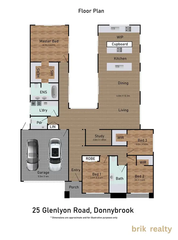 Floorplan of Homely house listing, 25 Glenlyon Road, Donnybrook VIC 3064