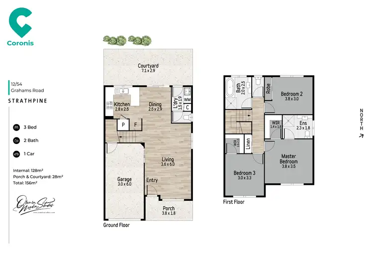 Floorplan of Homely townhouse listing, 12/54 Grahams Road, Strathpine QLD 4500