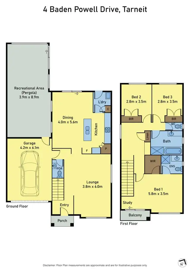 Floorplan of Homely house listing, 4 Baden Powell Drive, Tarneit VIC 3029
