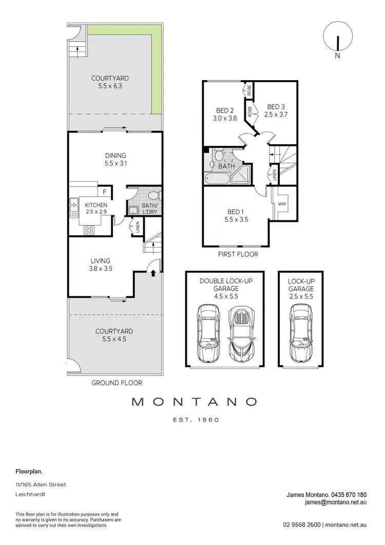 Floorplan of Homely townhouse listing, 11/165-169 Allen Street, Leichhardt NSW 2040