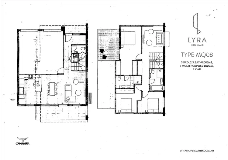 Floorplan of Homely townhouse listing, 37/1 Lyra Avenue, Hope Island QLD 4212