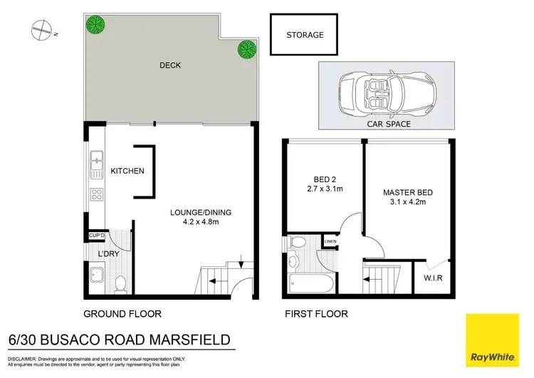 Floorplan of Homely townhouse listing, 6/30 Busaco Road, Marsfield NSW 2122