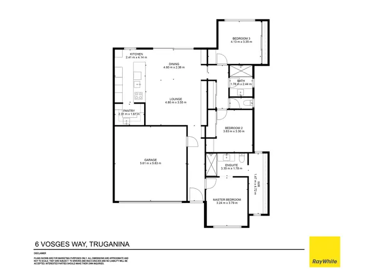 Floorplan of Homely house listing, 6 Vosges Way, Truganina VIC 3029