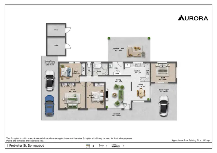 Floorplan of Homely house listing, 10 Chatswood Road, Springwood QLD 4127