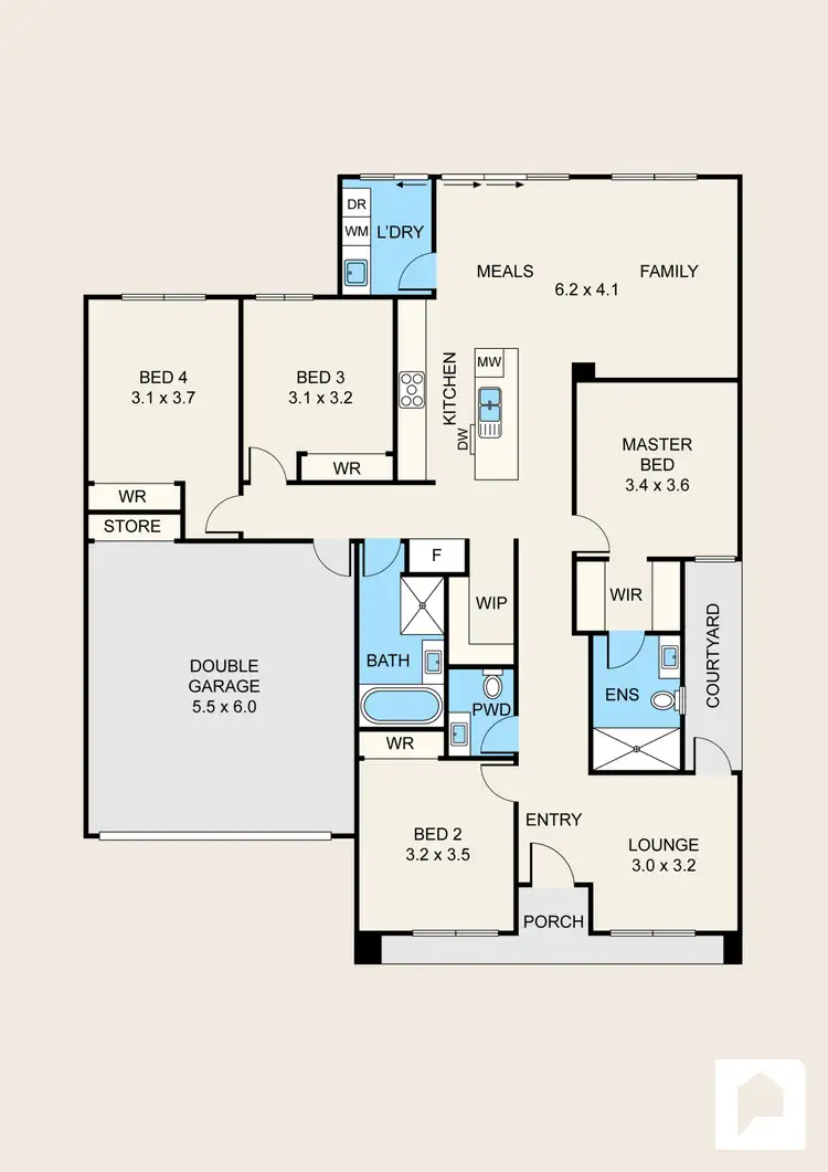 Floorplan of Homely house listing, 18 Amiata Dr, Truganina VIC 3029