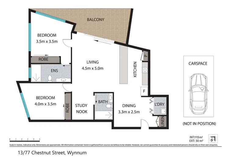 Floorplan of Homely apartment listing, 13/77 Chestnut Street, Wynnum QLD 4178