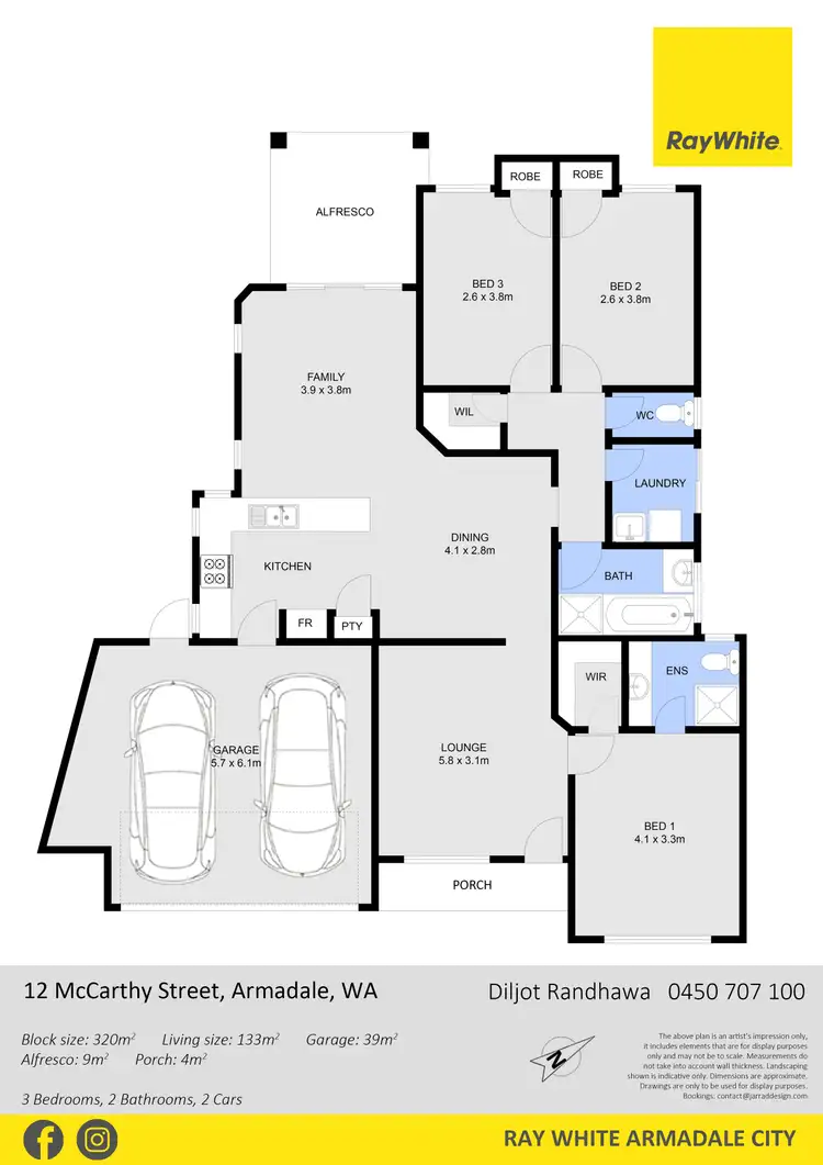 Floorplan of Homely other listing, 12 Mccarthy Street, Armadale WA 6112