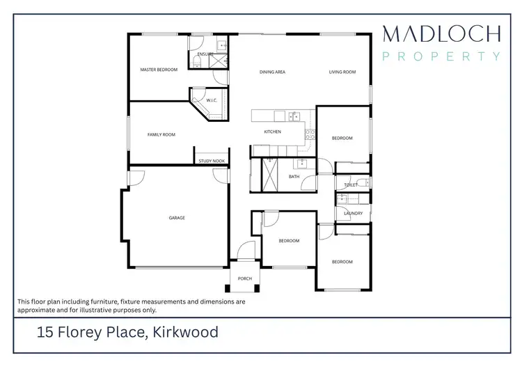 Floorplan of Homely house listing, 15 Florey Place, Kirkwood QLD 4680