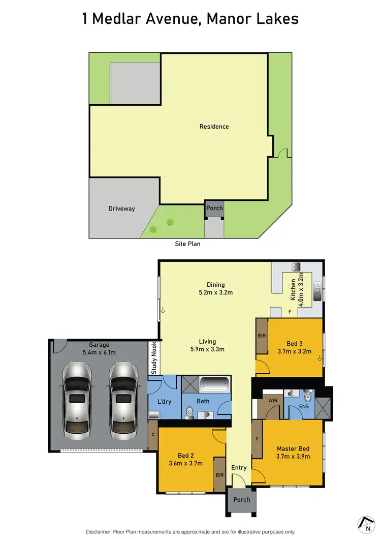 Floorplan of Homely house listing, 1 Medlar Avenue, Manor Lakes VIC 3024