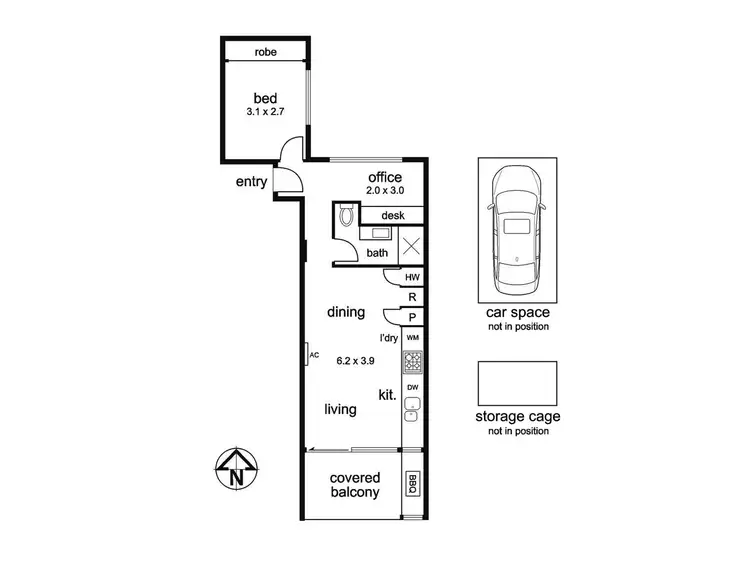 Floorplan of Homely apartment listing, 14/22 Stanley Street, Collingwood VIC 3066