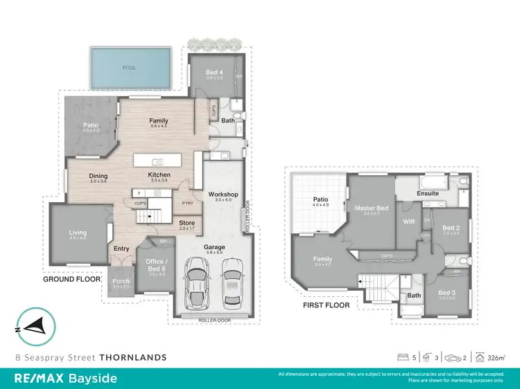 Floorplan of Homely house listing, 8 Seaspray Street, Thornlands QLD 4164