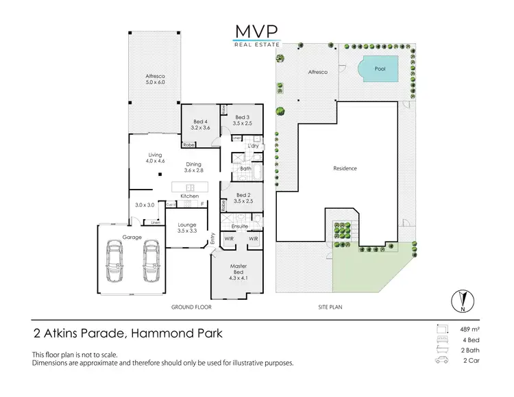 Floorplan of Homely house listing, 2 Atkins Parade, Hammond Park WA 6164