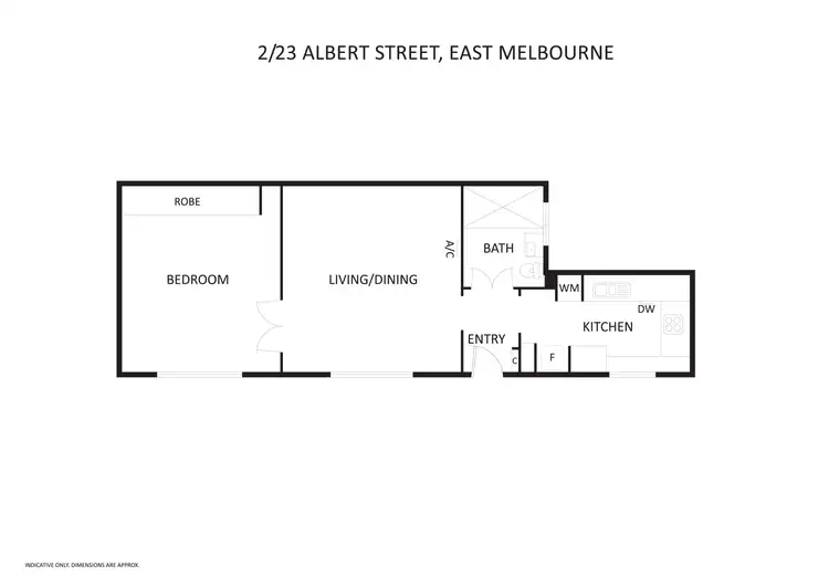 Floorplan of Homely apartment listing, 2/23 Albert Street, East Melbourne VIC 3002