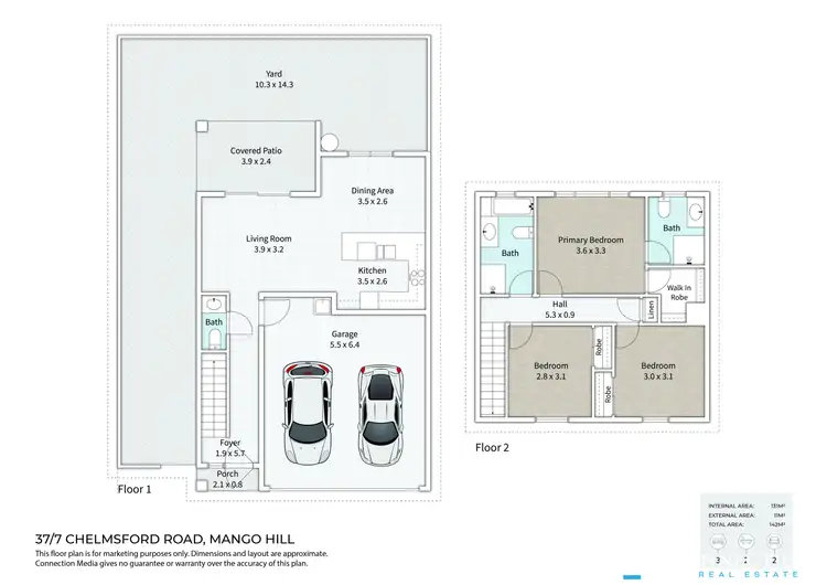 Floorplan of Homely townhouse listing, 37/7 Chelmsford Road, Mango Hill QLD 4509
