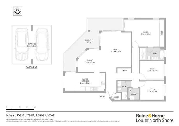 Floorplan of Homely apartment listing, 165/25 Best Street, Lane Cove NSW 2066