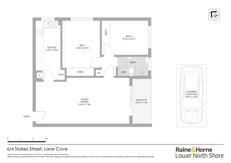 Floorplan of Homely apartment listing, 6/4 Stokes Street, Lane Cove NSW 2066