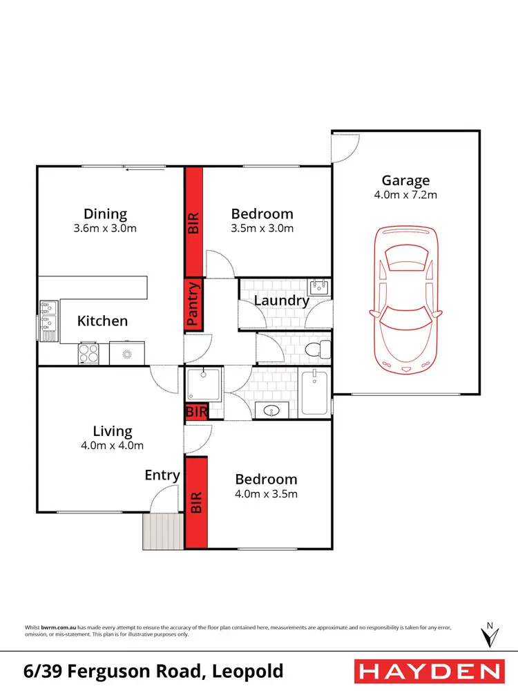 Floorplan of Homely house listing, 6/39 Ferguson Road, Leopold VIC 3224
