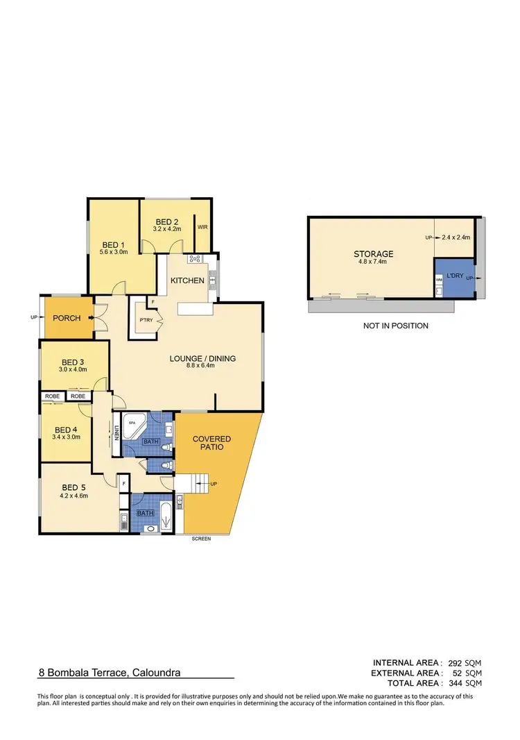 Floorplan of Homely house listing, 8 Bombala Terrace, Caloundra QLD 4551