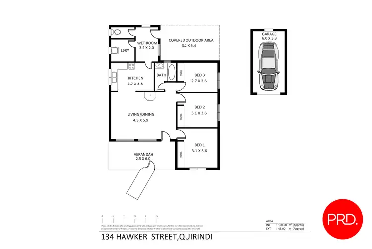 Floorplan of Homely house listing, 134 Hawker Street, Quirindi NSW 2343