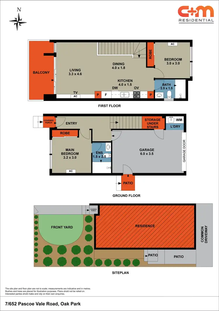 Floorplan of Homely townhouse listing, 7/652 Pascoe Vale Road, Oak Park VIC 3046