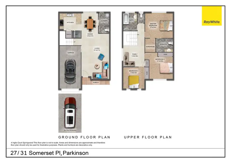 Floorplan of Homely townhouse listing, 27/31 Somerset Place, Parkinson QLD 4115