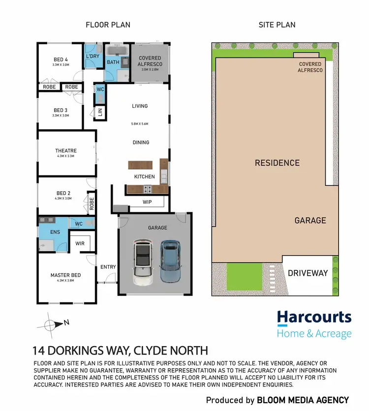 Floorplan of Homely house listing, 14 Dorkings Way, Clyde North VIC 3978