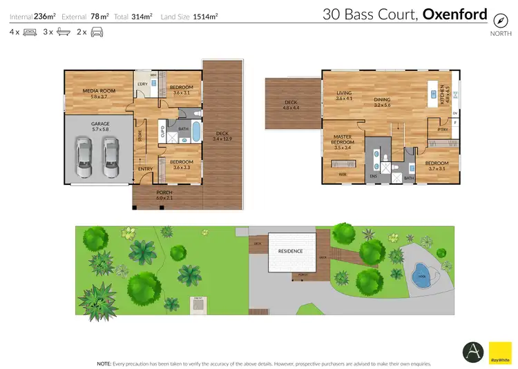 Floorplan of Homely house listing, 30 Bass Court, Oxenford QLD 4210