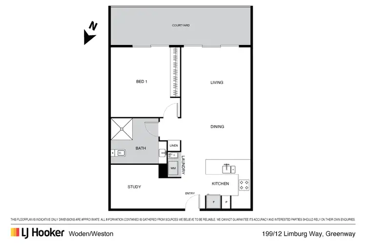 Floorplan of Homely apartment listing, 199/12 Limburg Way, Greenway ACT 2900