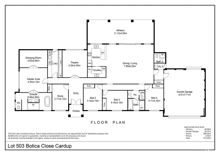 Floorplan of Homely house listing, 23 Botica Close, Cardup WA 6122
