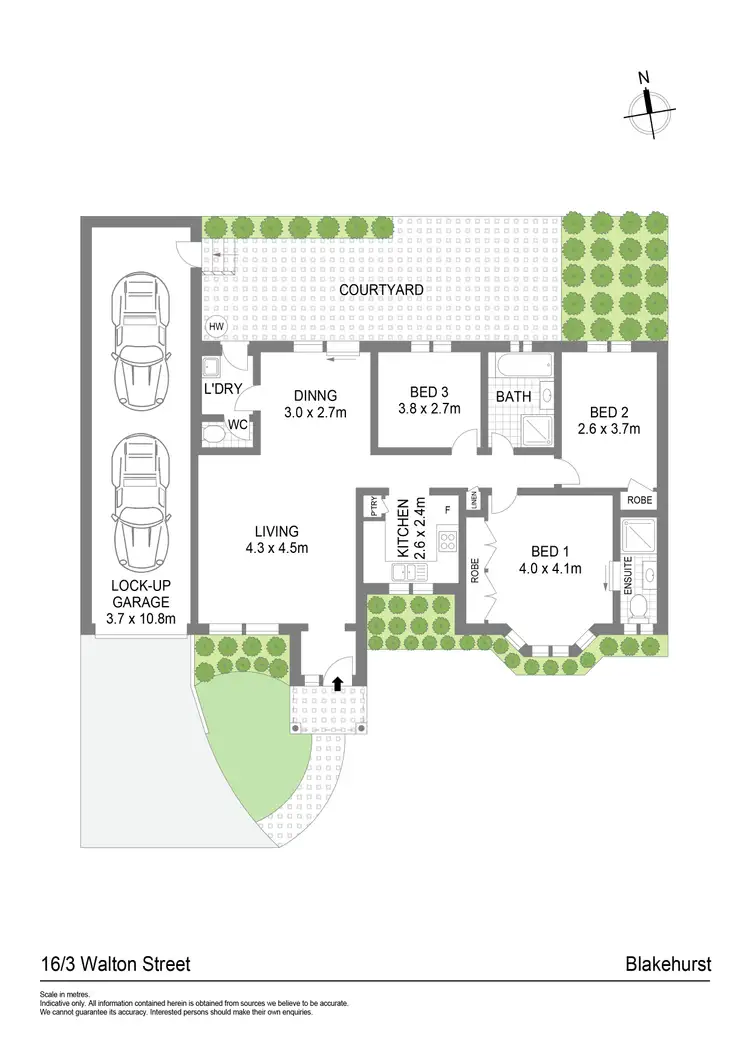Floorplan of Homely house listing, 16/3 Walton Street, Blakehurst NSW 2221