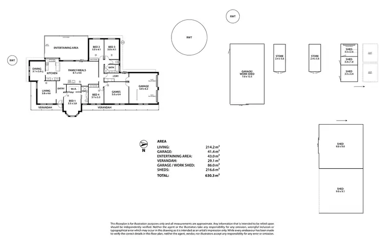 Floorplan of Homely house listing, 61 Fidlers Hill Road, Inglewood SA 5133