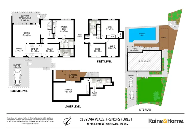 Floorplan of Homely house listing, 11 Sylvia Place, Frenchs Forest NSW 2086