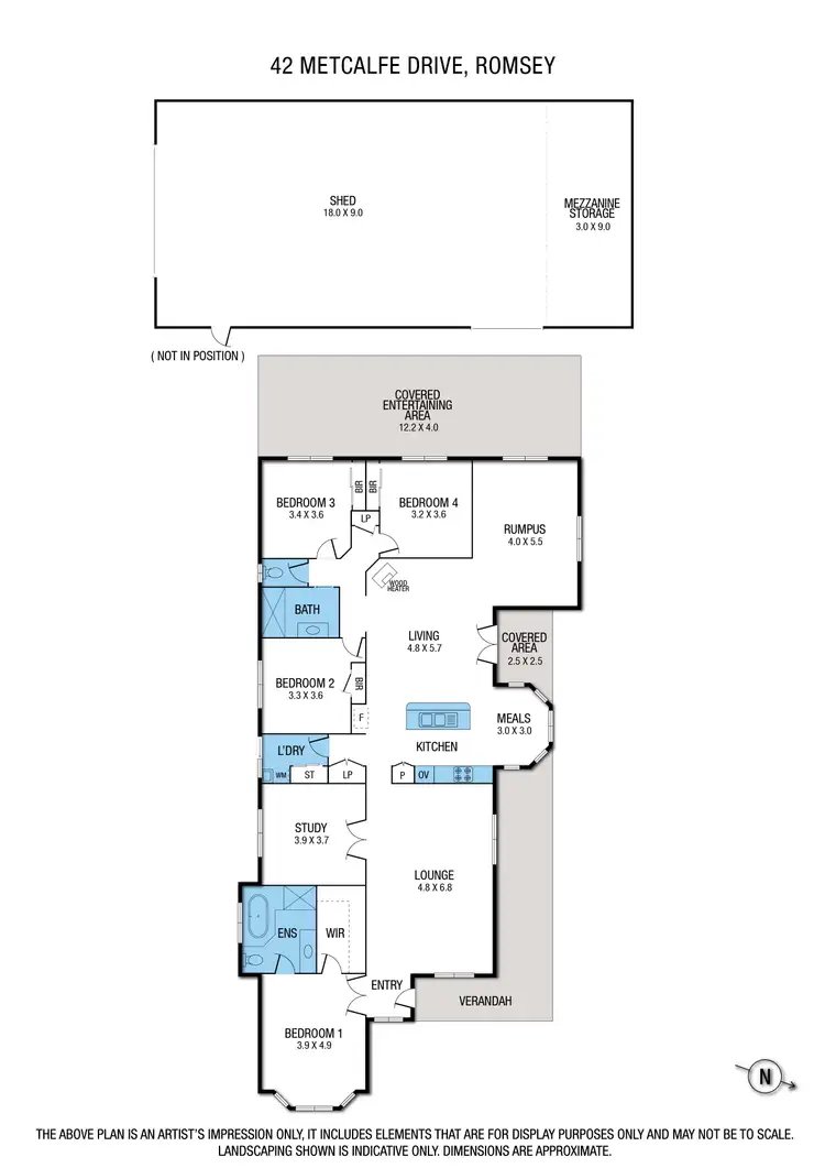 Floorplan of Homely house listing, 42B Metcalfe Drive, Romsey VIC 3434