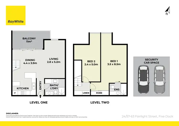 Floorplan of Homely apartment listing, 24/57-63 Fairlight Street, Five Dock NSW 2046