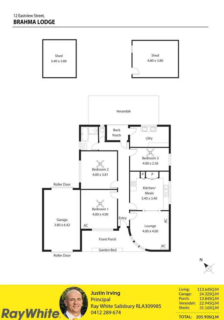 Floorplan of Homely house listing, 12 Eastview Street, Brahma Lodge SA 5109
