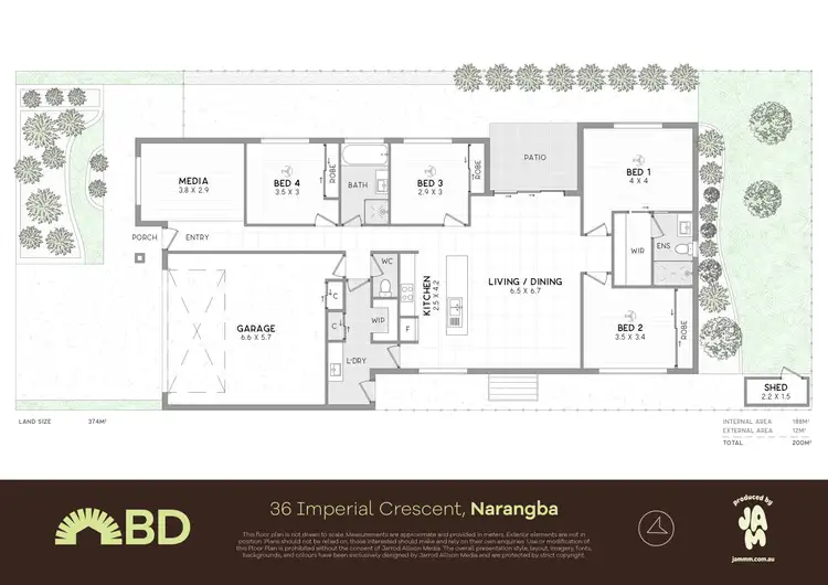 Floorplan of Homely house listing, 36 Imperial Crescent, Narangba QLD 4504