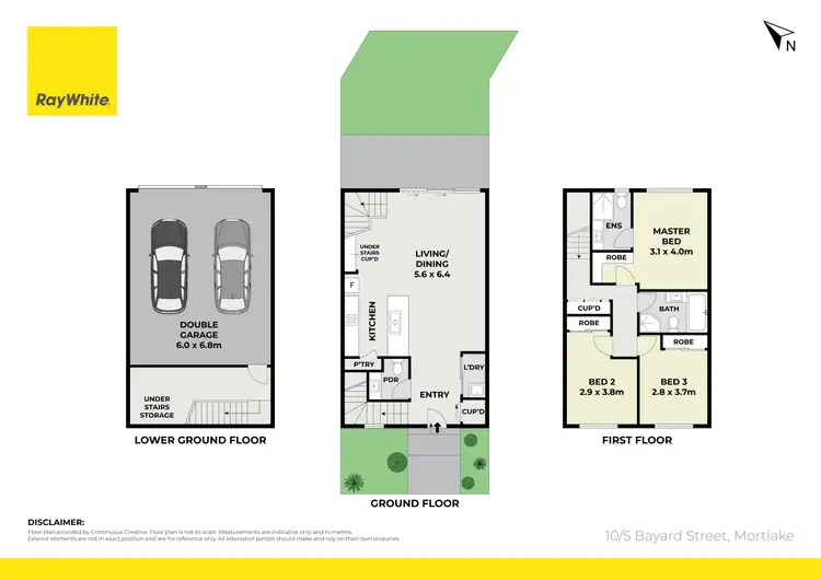 Floorplan of Homely townhouse listing, 10/5 Bayard Street, Mortlake NSW 2137