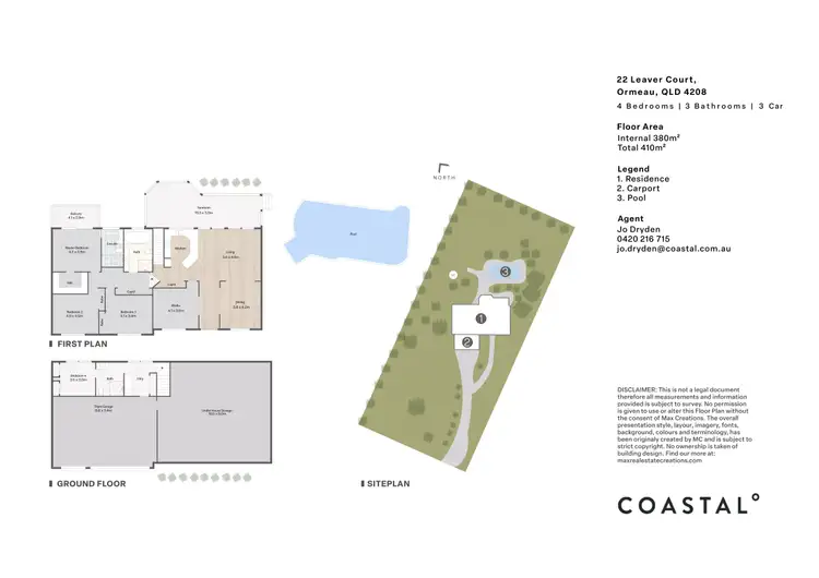 Floorplan of Homely house listing, 22 Leaver Court, Ormeau QLD 4208