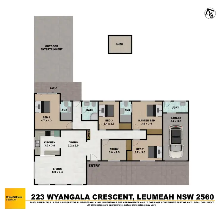 Floorplan of Homely house listing, 223 Wyangala Crescent, Leumeah NSW 2560