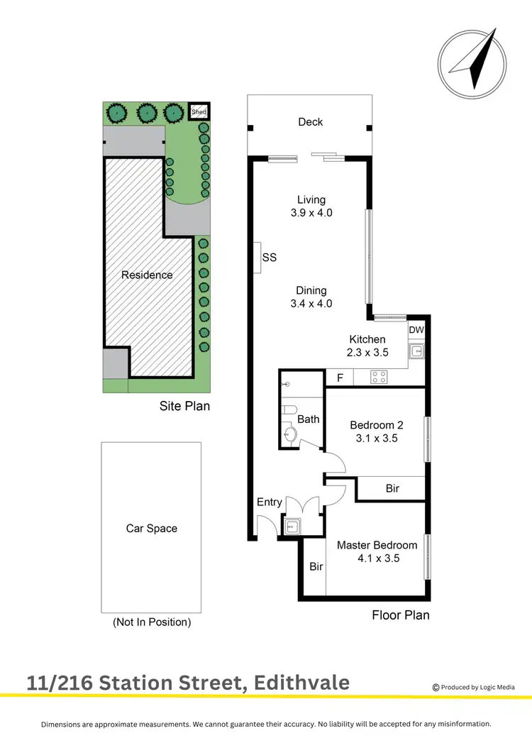 Floorplan of Homely unit listing, 11/216 Station Street, Edithvale VIC 3196