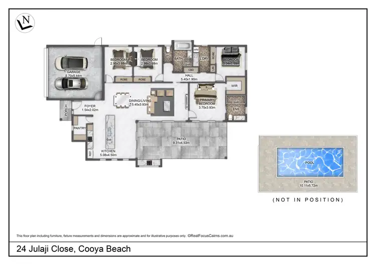 Floorplan of Homely house listing, 24 Julaji Close, Cooya Beach QLD 4873