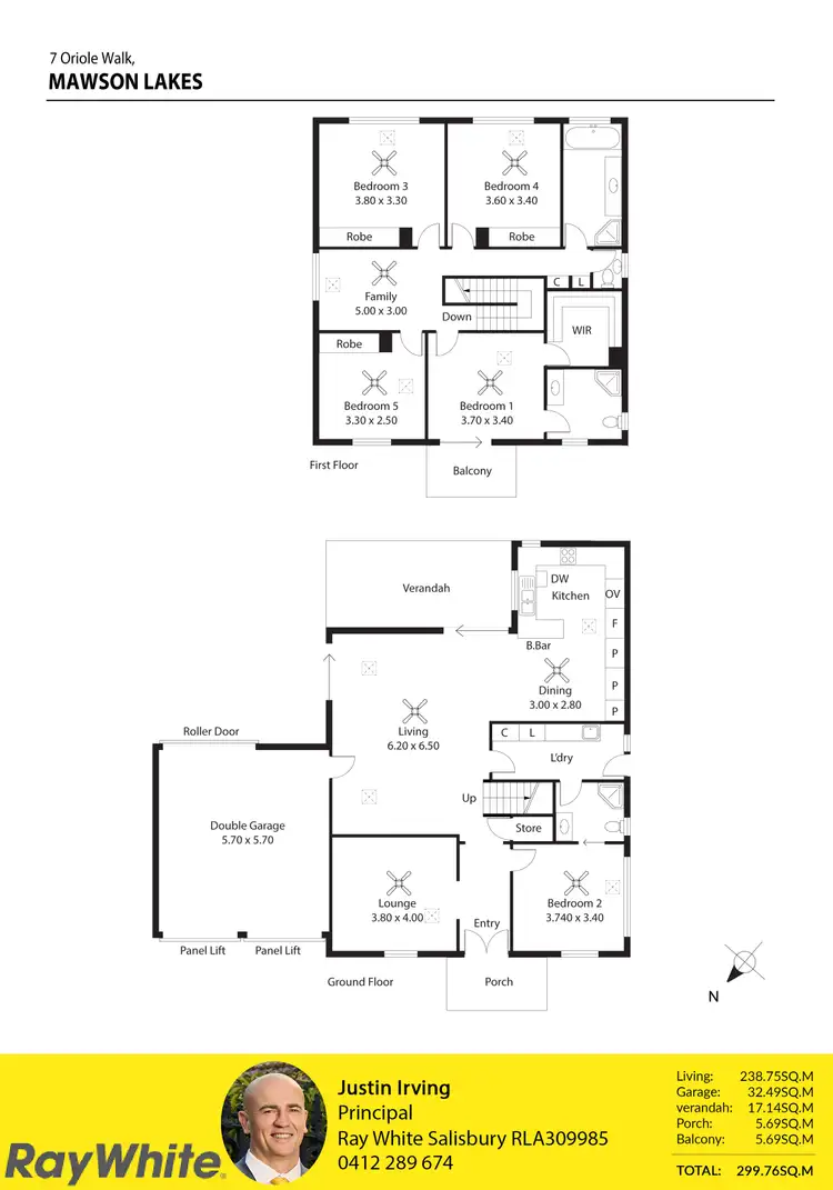 Floorplan of Homely house listing, 7 Oriole Walk, Mawson Lakes SA 5095