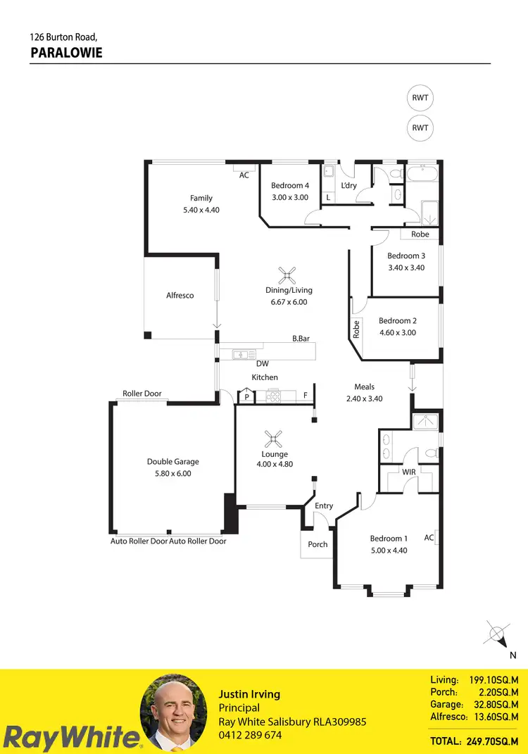 Floorplan of Homely house listing, 126 Burton Road, Paralowie SA 5108