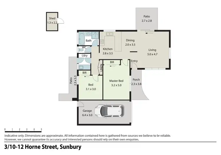 Floorplan of Homely unit listing, 3/10-12 Horne Street, Sunbury VIC 3429