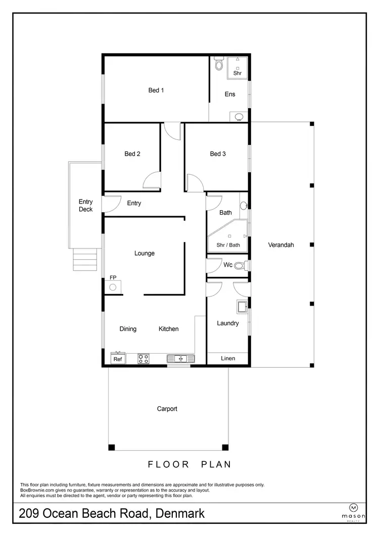 Floorplan of Homely house listing, 209 Ocean Beach Road, Denmark WA 6333
