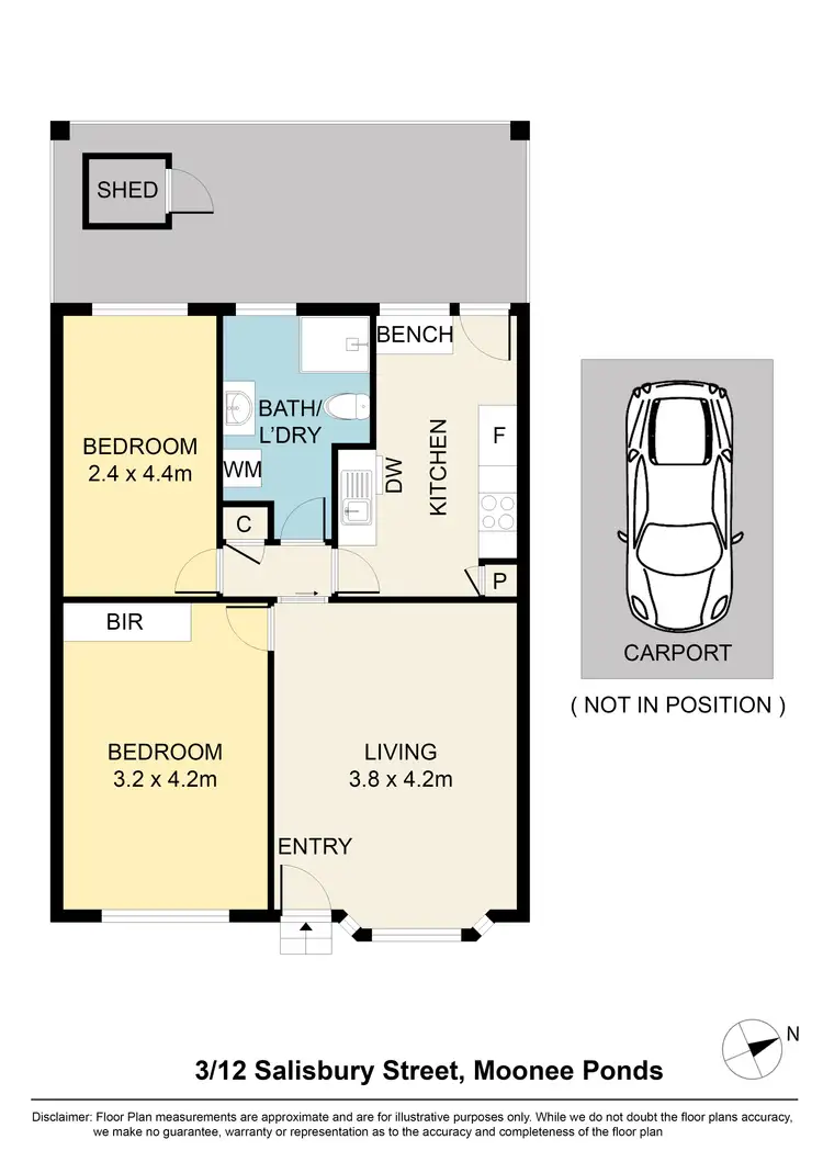 Floorplan of Homely villa listing, 3/12 Salisbury Street, Moonee Ponds VIC 3039