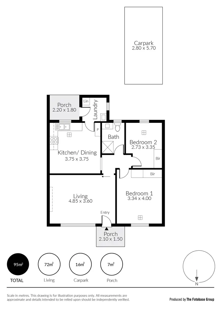 Floorplan of Homely unit listing, 1/152 William Street, Norwood SA 5067